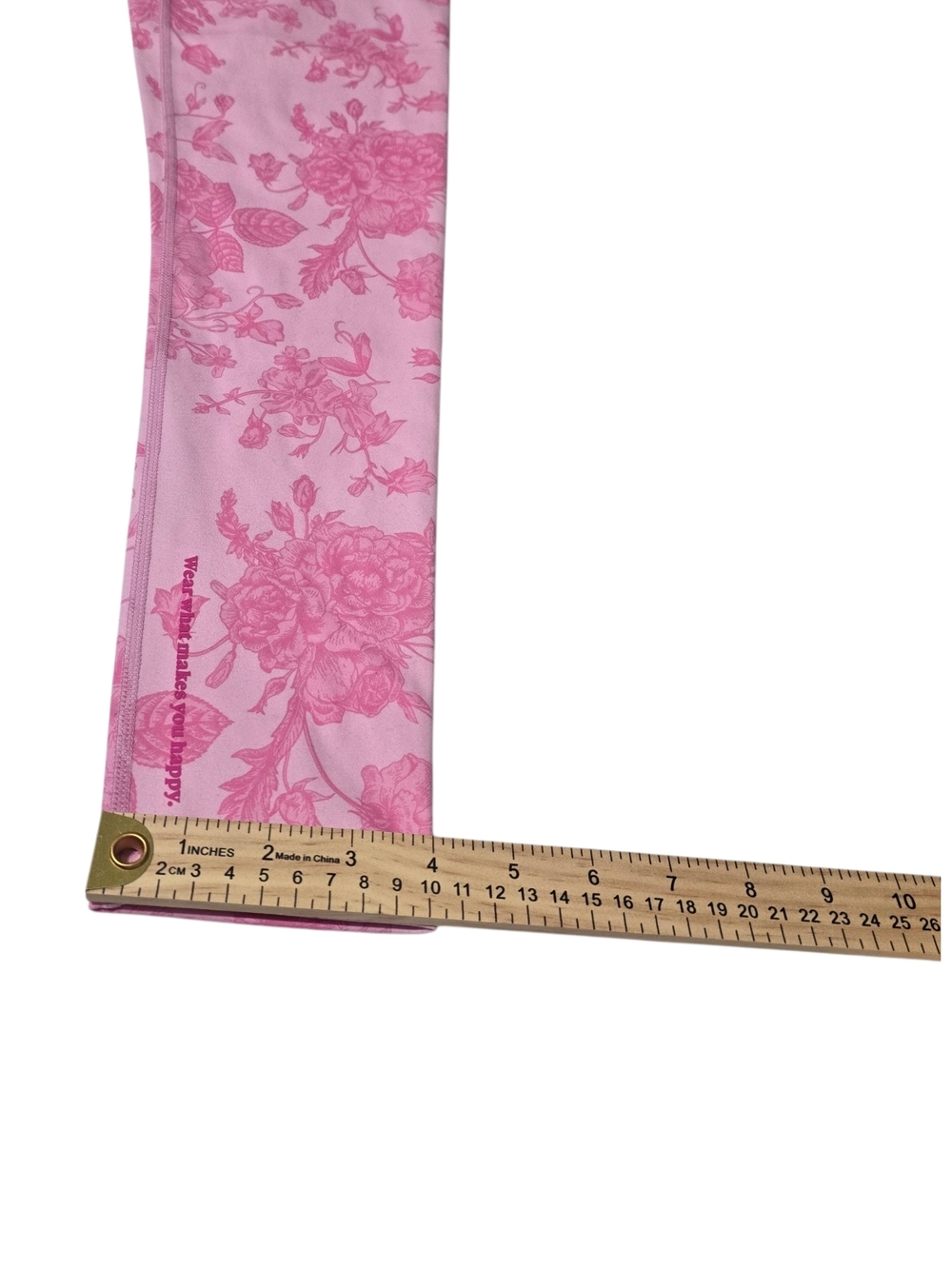 NWT Terez Pink Floral Leggings Size Small | High Waisted Activewear Gym Yoga - Picture 6 of 10